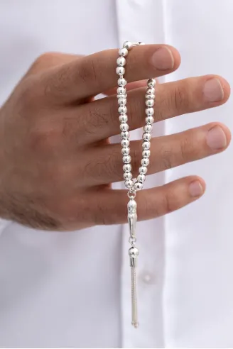 Gümüş Tespih Düz Küre Küçükboy 16gr