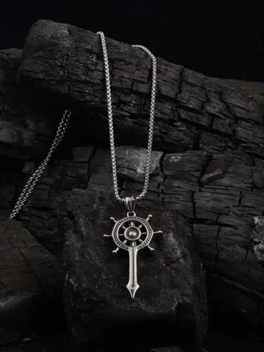 Gemici Dümeni Erkek Çelik Zincir Kolye CKLGEMİDMNİ-GMS