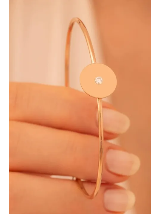 Kadın Gümüş Bileklik - El Yapımı Gümüş Zirkon Taşlı Yuvarlak Motifli Kadın Bileklik Kadın Gümüş Bileklik - El Yapımı Gümüş Zirkon Taşlı Yuvarlak Motifli Kadın Bileklik