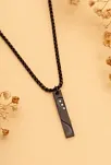Kadın Çelik Kolye - Zirkon Taşlı İnce Kibar Çelik Kolye