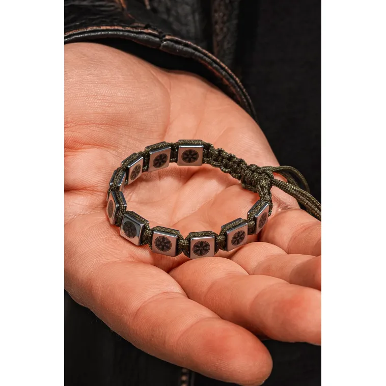 Erkek Kadın Doğal Taş Bileklik - Hematit Doğal Taşlı Makrome Gemi Dümeni Model Unisex Bileklik Erkek Kadın Doğal Taş Bileklik - Hematit Doğal Taşlı Makrome Gemi Dümeni Model Unisex Bileklik