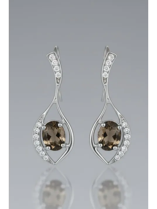 Kadın Gümüş Küpe - Asalet Damlası Model Zultanit Taşlı Küpe