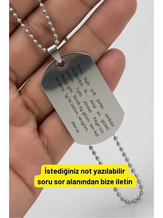 Dikiz Aynası Vites Topuzu Süs Renkli Ahmet Kaya Fotoğraflı Not Yazı Yazılabilir Çelik Asker Künyesi