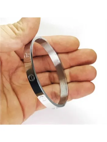 Unisex Kelepçe Çelik Bileklik