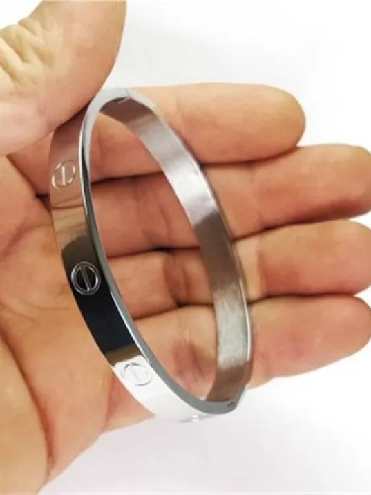 Unisex Kelepçe Çelik Bileklik