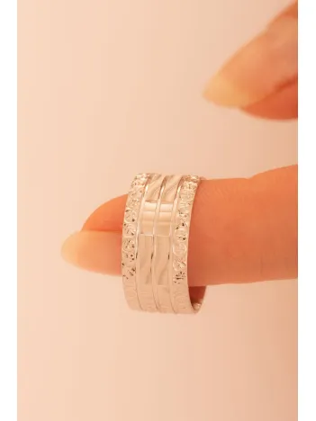 Zeus Model Erkek Gümüş Tek Alyans Yüzük Nişan Söz Yüzükleri