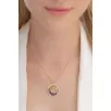 Kadın Gümüş Kolye - Arı Ve Papatya Figürlü Rose Renk Zirkon Taşlı Yuvarlak Model Gümüş Kolye Kadın Gümüş Kolye - Arı Ve Papatya Figürlü Rose Renk Zirkon Taşlı Yuvarlak Model Gümüş Kolye