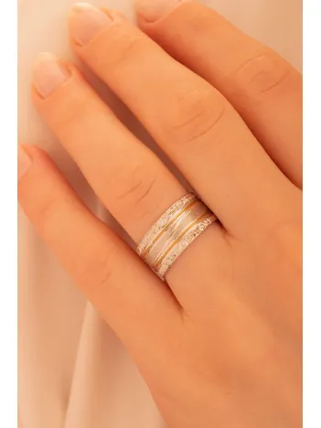 Hera Model Erkek Gümüş Tek Alyans Yüzük Nişan Söz Yüzüğü