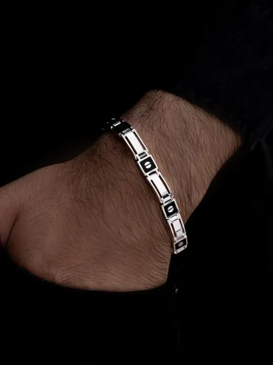 Discovery Gümüş Erkek Bileklik Künye