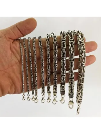 Gümüş Erkek Kral Bileklik Künye Yuvarlak Model