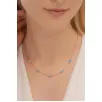 Opal Taşlı Rose Altın Kaplama Kadın Gümüş Kolye Opal Taşlı Rose Altın Kaplama Kadın Gümüş Kolye