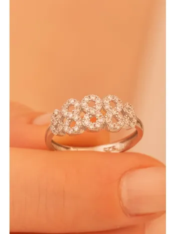 Kadın Gümüş Yüzük - Sonsuzluk Temalı İnfinity 925 Ayar Gümüş Yüzük