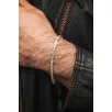 Parlak Kare Kral 3.5 mm Erkek Gümüş Bileklik Parlak Kare Kral 3.5 mm Erkek Gümüş Bileklik