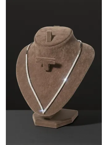 Eftalya Model Gümüş Su Yolu Kadın Kolye