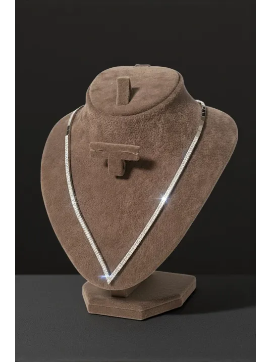 Eftalya Model Gümüş Su Yolu Kadın Kolye