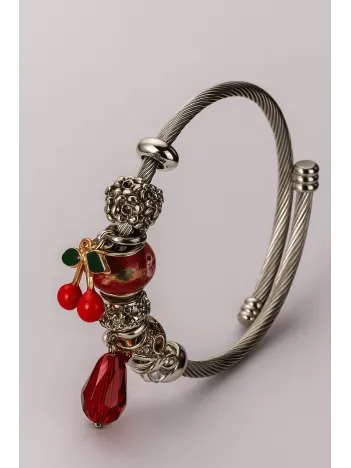 Kadın Çelik Bileklik - Charm Model Bileklik - Charm Model Kadın Bileklik