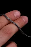 2.5mm Tilki Kuyruğu Gümüş Erkek Kolye Zincir Kalın Model 2.5mm Tilki Kuyruğu Gümüş Erkek Kolye Zincir Kalın Model
