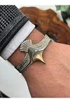 Erkek Bileklik Metal Erkek Bileklik  Altın Kaplama Erkek Bileklik  Kartal Model