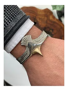 Erkek Bileklik Metal Erkek Bileklik  Altın Kaplama Erkek Bileklik  Kartal Model