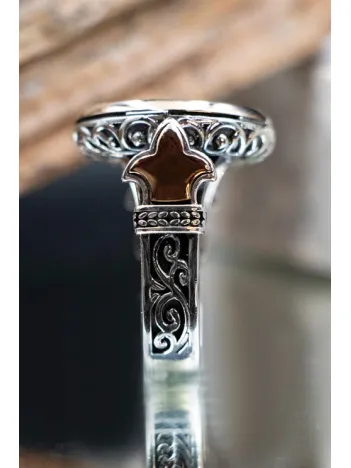 Künfe Ye Kün Yazılı Özel Seri 925 Ayar Gümüş Erkek Yüzük Künfe Ye Kün Yazılı Özel Seri 925 Ayar Gümüş Erkek Yüzük