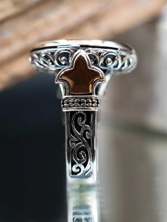 Künfe Ye Kün Yazılı Özel Seri 925 Ayar Gümüş Erkek Yüzük