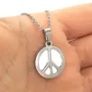 Barış Simgesi Paslanmaz Çelik Bayan Kolye Barış Simgesi Paslanmaz Çelik Bayan Kolye