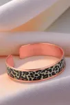 Kadın Bakır Bileklik - Leopar Model Özel Baskı Metal Kutu Ve Doğal Taşlar Kadın Bakır Bileklik - Leopar Model Özel Baskı Metal Kutu Ve Doğal Taşlar