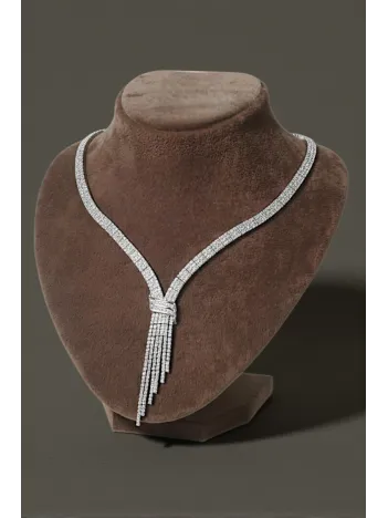 Kadın Gümüş Kolye - Afrodit Gümüş Su Yolu Kadın Kolye