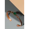 Kadın Bakır Bileklik - Yeşil Malakit Taşlı Otantik Model Yanı Desenli Bakır Bilezik Kadın Bakır Bileklik - Yeşil Malakit Taşlı Otantik Model Yanı Desenli Bakır Bilezik