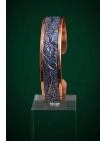 Kadın Bakır Bileklik - Aqua Lavanta Rüyası Model Bakır Kadın Bileklik