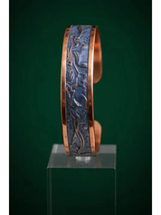 Kadın Bakır Bileklik - Aqua Lavanta Rüyası Model Bakır Kadın Bileklik