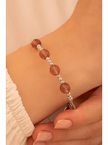 Kadın Gümüş Bileklik -Zultanit Taşlı Dorika Model Kadın Bilezik Her Bileğe Uyar