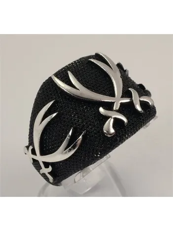 Erkek Gümüş Çift Zülfikar Yüzük