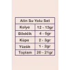 Alin Bayan Gümüş Su Yolu Set - Kolye, Bileklik, Küpe, Yüzük Alin Bayan Gümüş Su Yolu Set - Kolye, Bileklik, Küpe, Yüzük