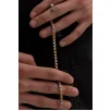 Ottoman 5.5mm Polo Gümüş-Altın Renk Erkek Bileklik Künye İnce Model Ottoman 5.5mm Polo Gümüş-Altın Renk Erkek Bileklik Künye İnce Model