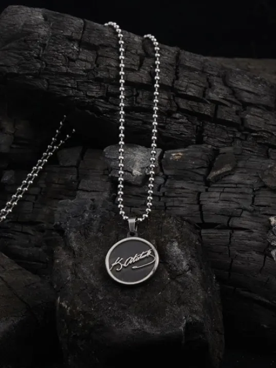 OttoMan Atatürk İmzalı Çelik Zincir Kolye CKL0ATATURK-GMS OttoMan Atatürk İmzalı Çelik Zincir Kolye CKL0ATATURK-GMS