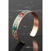 Kadın Bakır Bileklik - Elena Model Özel Baskı Metal Kutu Ve Kuvars Taşı Kadın Bakır Bileklik - Elena Model Özel Baskı Metal Kutu Ve Kuvars Taşı