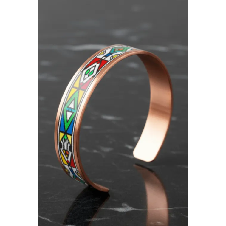 Kadın Bakır Bileklik - Elena Model Özel Baskı Metal Kutu Ve Kuvars Taşı Kadın Bakır Bileklik - Elena Model Özel Baskı Metal Kutu Ve Kuvars Taşı