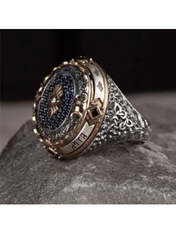 İslam Usta Tasarımı Ferman Gümüş Erkek Yüzük