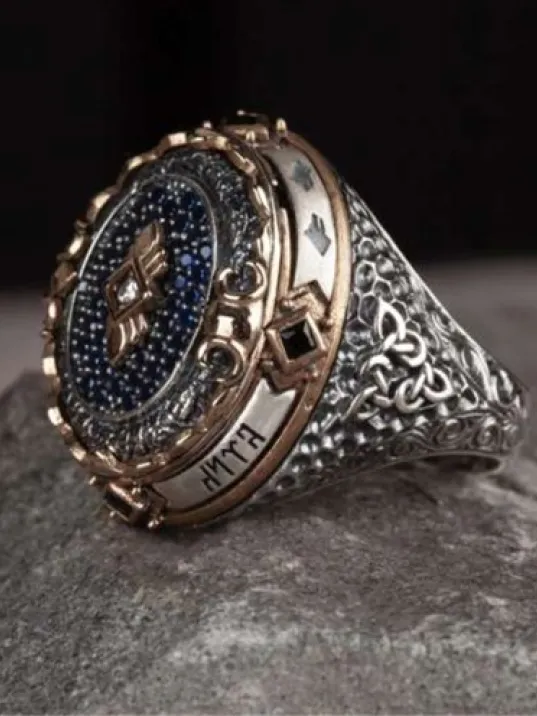 İslam Usta Tasarımı Ferman Gümüş Erkek Yüzük