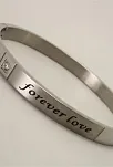 Forever Love Paslanmaz Çelik Bayan Kelepçe Bileklik