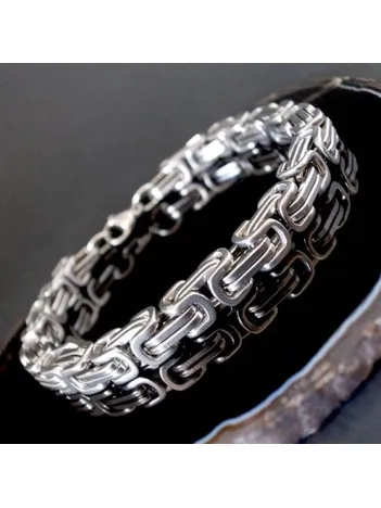 Erkek Çelik Kral Bileklik Künye