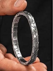 Magnum Flex Kelepçe Model - Mat Esnek Manyetik Çelik Erkek Bileklik