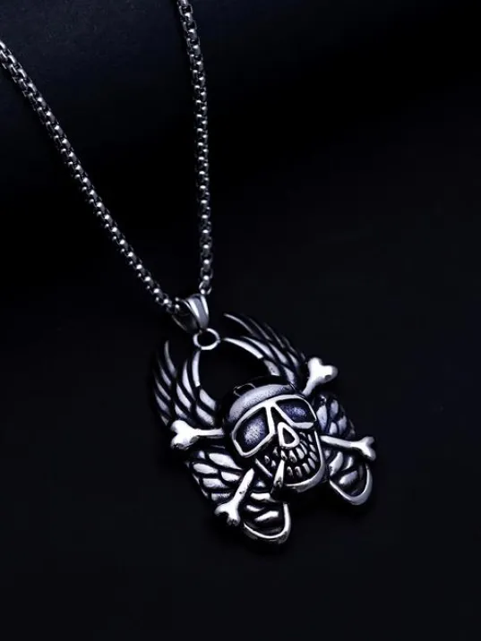 OttoMan Hayalet Sürücü Çelik Erkek Kolye Zincir