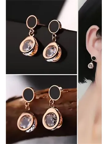 Lena Kararmayan Çelik Küpe