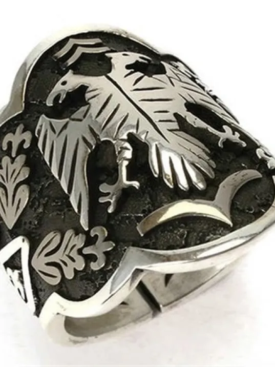 Ertuğrul Başparmak Zihgir Okçu Gümüş Erkek Yüzüğü Ertuğrul Başparmak Zihgir Okçu Gümüş Erkek Yüzüğü