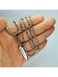 KOMANDO BIÇAĞI ÇELİK KOLYE ZİNCİR BÜYÜK BOY