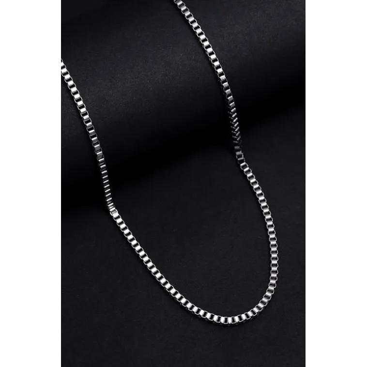 Erkek Çelik Kolye - 3 Mm Orta Kalınlıkta Küp Model Çelik Kolye Erkek Çelik Kolye - 3 Mm Orta Kalınlıkta Küp Model Çelik Kolye