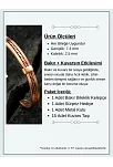Kadın Erkek Saf Bakır Bileklik Hasır Model Metal Kutu Doğal Taşlar