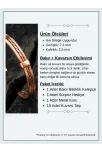 Kadın Erkek Saf Bakır Bileklik Hasır Model Metal Kutu Doğal Taşlar Kadın Erkek Saf Bakır Bileklik Hasır Model Metal Kutu Doğal Taşlar